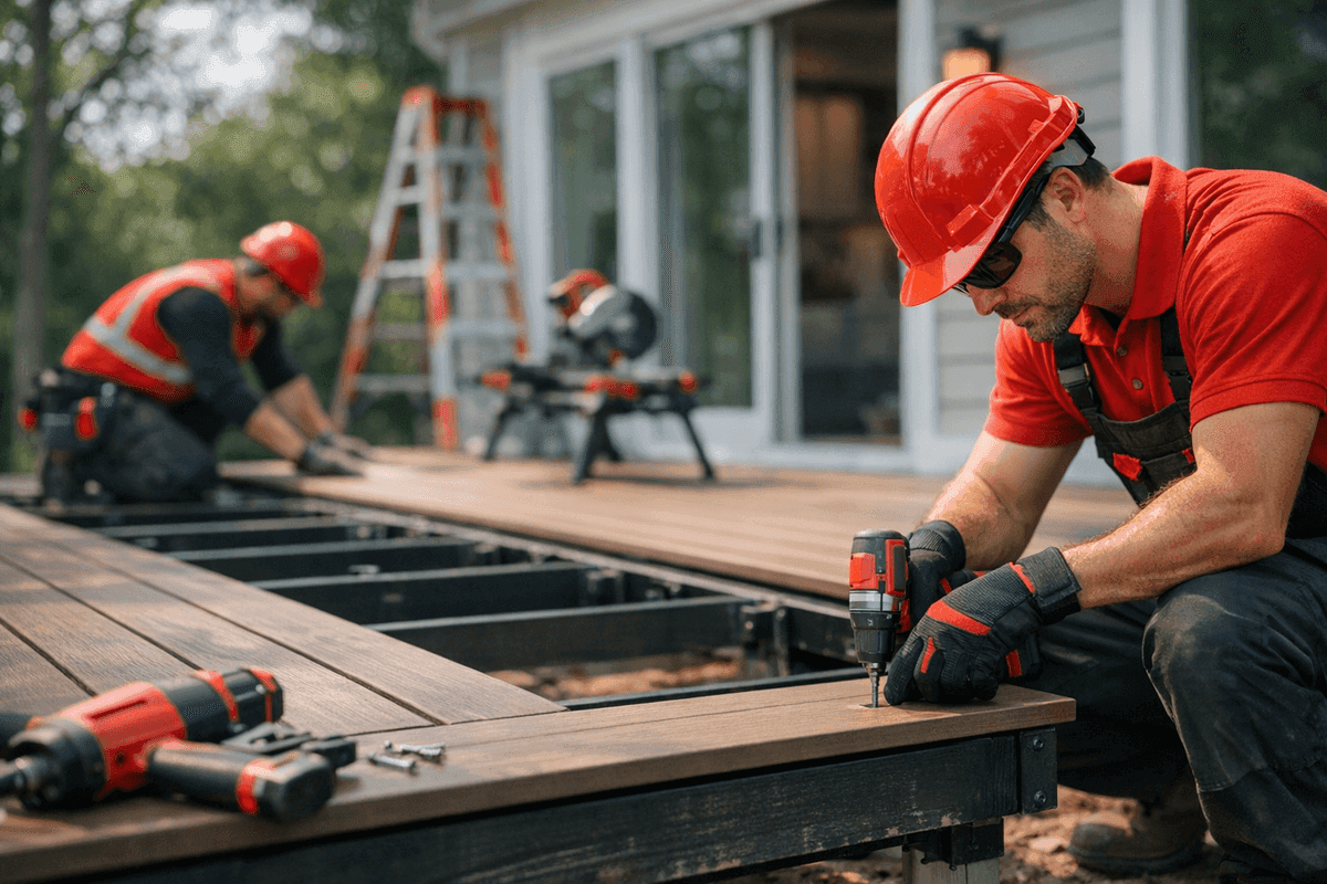 Decking service by Ripon Area Roofing