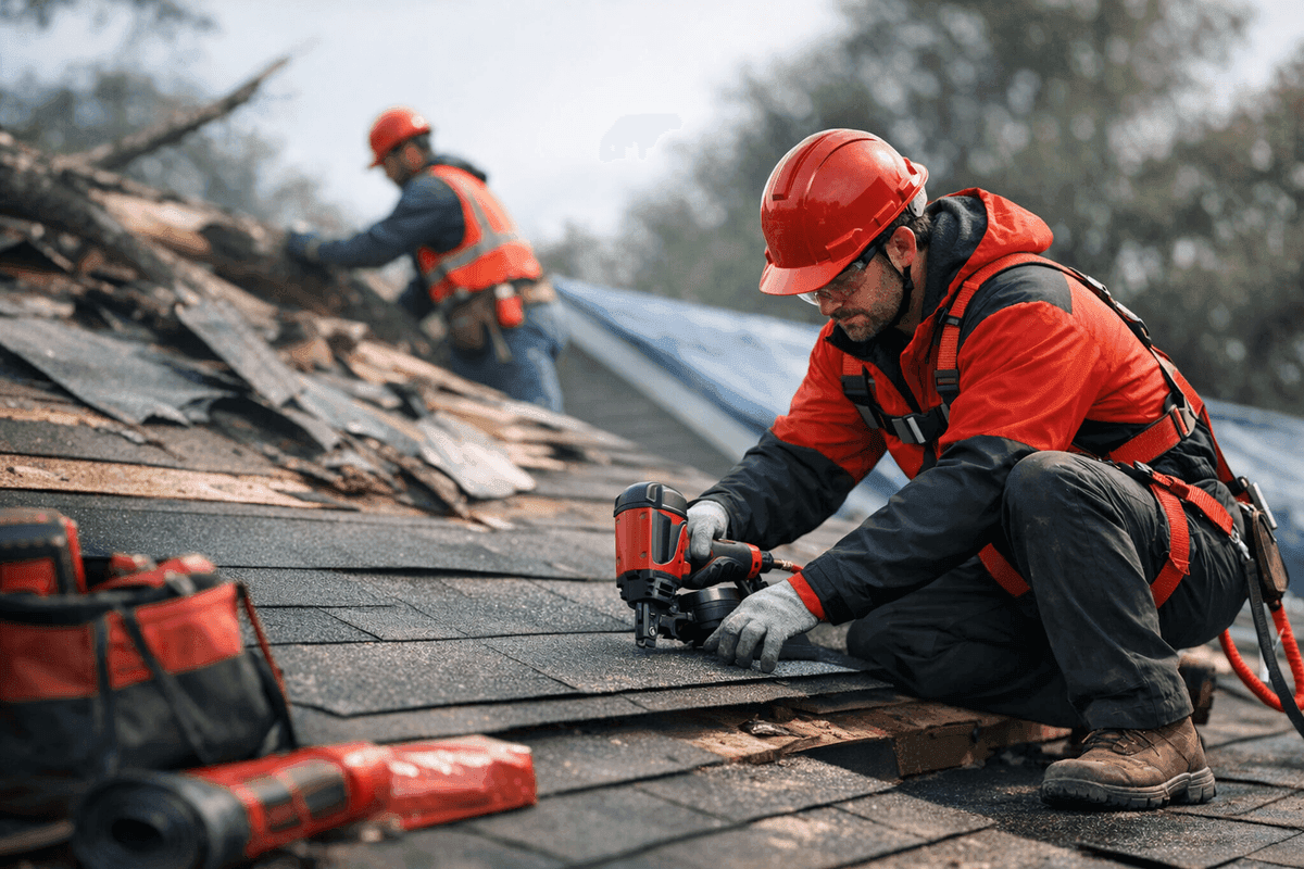 Storm Damage Restoration service by Ripon Area Roofing